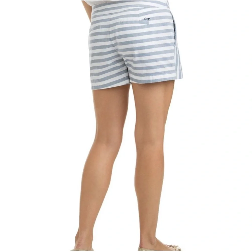 Vineyard Vines preppy coastal crossover striped skirt size 0 blue and white - Picture 2 of 10